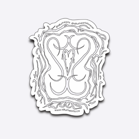 s0urhearts diecut 1 s0urhearts Logo Sticker Die-Cut 2.5"