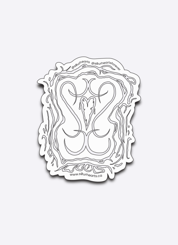 s0urhearts Logo Sticker Die-Cut 2.5"