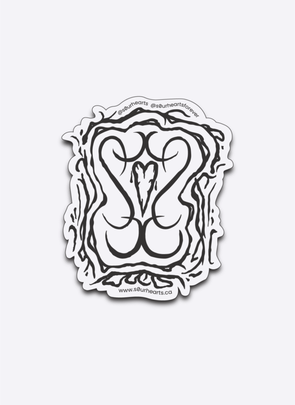 s0urhearts Logo Sticker Die-Cut 2.5" - Image 3