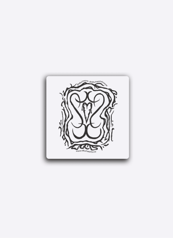 s0urhearts Logo Sticker Square 2" - Image 3