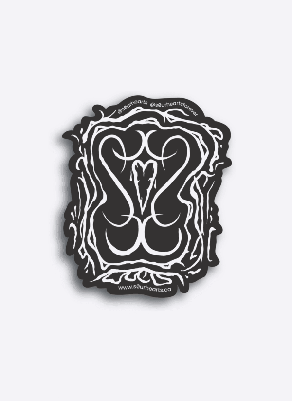 s0urhearts Logo Sticker Die-Cut 2.5" - Image 2
