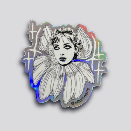 Sassy Garden Sprite Holographic Sticker 3"