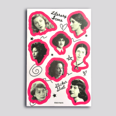 Literary Icons Sticker Sheet 4 x 6"